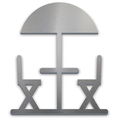 Terrace Pictogram 5.25’’ x 6" H