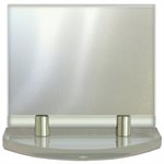 Porte-nom de bureau PN4 aluminium 6,75 x 6,25"