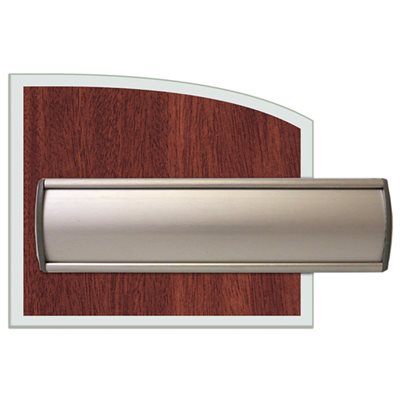 Wall Name Plate PN7 Acajou Laminate 7 x 4.5"